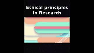 Four cardinal principles of ethics in Medical research research medicine ethics principles [upl. by Sebastien]