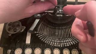 Ribbon Guide on an Antique Underwood Portable Three Bank Typewriter  Quick Repair Video [upl. by Erik]