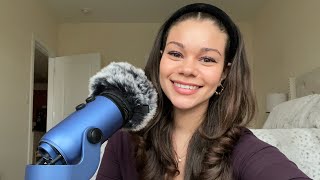 ASMR  Helloo and Random Triggers 💜 gloves plucking brushing tapping [upl. by Nikos813]