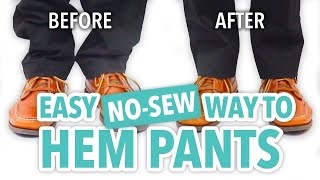 Easy NoSew Way to Hem Pants  HGTV Handmade [upl. by Akemaj841]