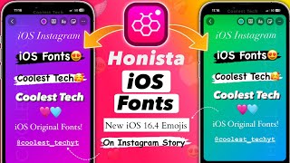 How to Get iOS Fonts in Honista v91  iOS 164 Emojis on Honista  iPhone Fonts For Honista v91 [upl. by Hulen]