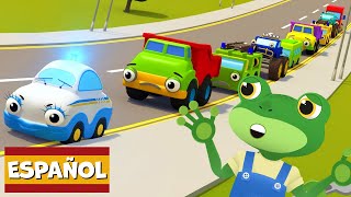 Había 10 en el camino  Garaje de Gecko  Carros para niños  Vídeos educativos [upl. by Eisak547]