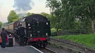 Token exchange at Rothley Station Standard 5  73156 arrinvg with dining set [upl. by Annaynek]