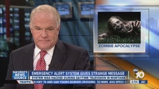 Nebraska TV station issues zombie apocalypse warning after hacker broke into emergency alert system [upl. by Arnon]