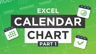 Build a Calendar Chart in Excel Excel Charts Tutorial [upl. by Retsbew109]