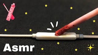 Asmr Lip Gloss on Earphone Mic Triggers and Tingles For Sleeping 😴 Part 442 [upl. by Aisekal183]