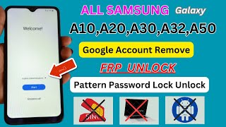 Samsung A1OA20A30A32A50 FRP Bypass  Google Account Bypass Without PC New Method 2024 [upl. by Jonathan116]