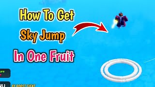 How To Get Sky Jump Geppo In One Fruit Roblox  Geppo Location [upl. by Angelico]