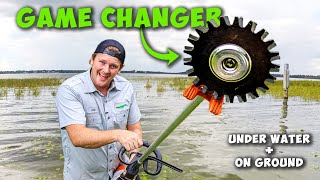 STIHL Power Rotary Scissors RG Trimmer Attachment  Works Underwater [upl. by Aivartal]