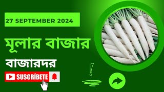 ২৭ সেপ্টেম্বর ২০২৪ ।। মুলার বাজারদর ।। মহাস্থান সবজি বাজার কৃষিচিত্র [upl. by Graham]