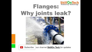 Flanges Why joints leak with english subtitles [upl. by Accem]