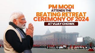 Beating Retreat Ceremony 2024 LIVE  PM Narendra Modi  Vijay Chowk New Delhi [upl. by Doowrehs]