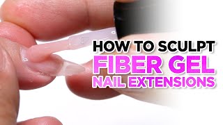 How To Sculpt ManiQ Fiber Gel Nail Extensions [upl. by Naired]