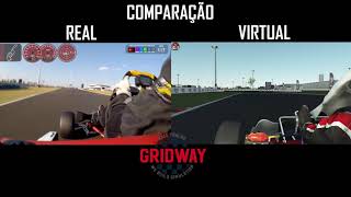 COMPARACAO REAL VIRTUAL SPEED PARK BIRIGUI [upl. by Lehcnom]