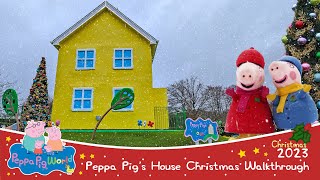 You are Invited inside PEPPA PIGS House at Christmas at Peppa Pig World Dec 2023 4K [upl. by Murvyn2]