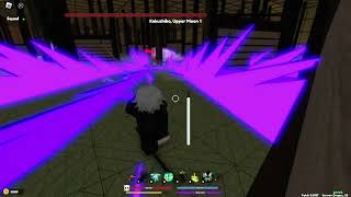 Infinity Castle solo with Dark Thunder Breathing  Demonfall [upl. by Bonni]