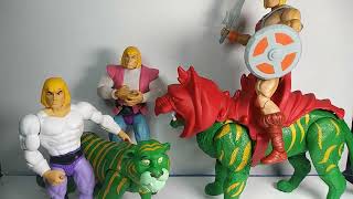 FINALLY  Mattel MOTU Cartoon Collection Prince Adam and Cringer 2 Pack Review Comparison [upl. by Ohcirej]