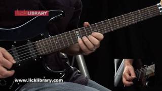 Mr Crowley  End Guitar Solo  Slow amp Close Up  wwwlicklibrarycom [upl. by Eanar]