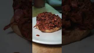 Turning Jackfruit Into Pulled Pork youtubeshorts [upl. by Ahsiner383]