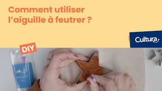 DIY créatif  Utiliser laiguille à feutrer [upl. by Nehtiek]