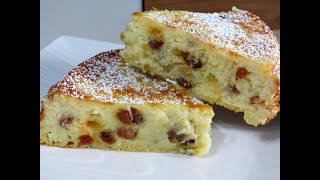 Gâteau de semoule aux raisins secs  Semolina Cake with Raisins [upl. by Bain]