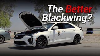 Cadillac CT4V Blackwing Review on Track  Buttonwillow Raceway [upl. by Casi]