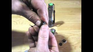 How To Fix A Led UltraFire Cree T6 Flashlight Switch [upl. by Laynad]