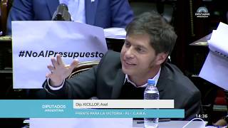 Diputado Kicillof Axel  Sesión 24102018  PL [upl. by Aliwt]