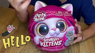 Pets Alive Smitten KITTENSampChirpy Birds toys unboxing [upl. by Yengac96]