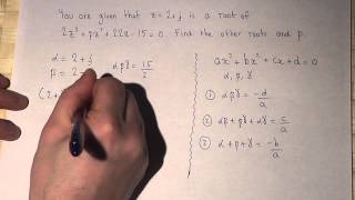 Roots of Cubic equations  finding coefficients of cubics [upl. by An925]