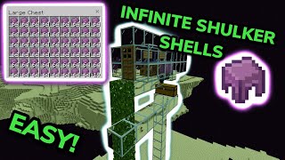 EASIEST 121 SHULKER FARM TUTORIAL in Minecraft Bedrock MCPEXboxPSSwitchPC [upl. by Pricilla]