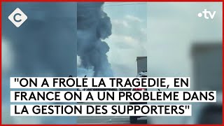 LyonPSG  violents affrontements entre supporters sur l’autoroute  La Story  C à Vous 27052024 [upl. by Asinla632]