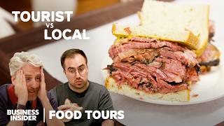 Finding The Best Pastrami Sandwich In New York  Food Tours  Insider Food [upl. by Ahseinek]