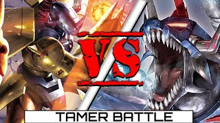 WarGreymon vs Blue Flare Tamer Battle Series [upl. by Arrad926]