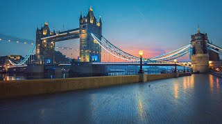 Eerie London Walk at Dawn South Bank to Tower Bridge [upl. by Eitsirk987]