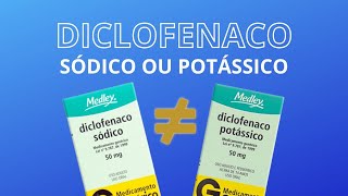 Diferença básica entre o diclofenaco sódico e o potássico [upl. by Shelden]