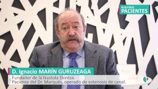 Paciente operado de estenosis de canal por el Dr Marqués traumatólogo de Policlínica Gipuzkoa [upl. by Jesher]