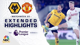 Wolves v Manchester United  PREMIER LEAGUE HIGHLIGHTS  212024  NBC Sports [upl. by Yddub915]