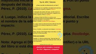 Cómo referenciar un libro en APA 7 edición  Normas APA 7 edición LA MÁS ACTUALIZADA [upl. by Martens]