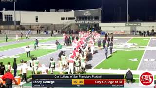 Football  City College of SF vs Laney College 102023 Weak Signal at Laney [upl. by Godbeare]