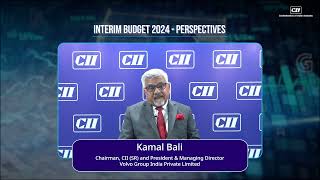 Kamal Bali President amp MD Volvo Group shares his perspective on the InterimBudget2024 [upl. by Barrada403]