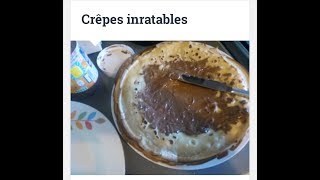 Recette de crêpes inratable [upl. by Merrili915]