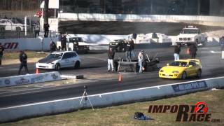 Civic vs Toyota Supra Drag Race [upl. by Eentroc165]