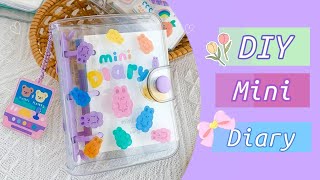 how to make kawaii mini diary  handmade mini diary  Diy paper diary paper craft  school hacks [upl. by Greta563]