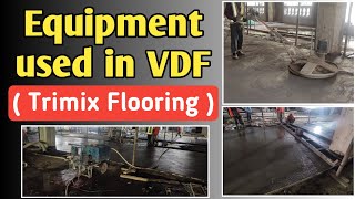 Equipment used in VDF Flooring I Trimix Flooring I Vacuum Dewatered Flooring [upl. by Trebbor]