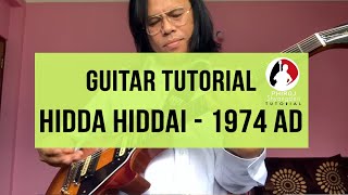 Hidda Hiddai 1974 AD Guitar Tutorial by Phiroj Shyangden [upl. by Aneekas]