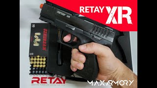 Retay XR 9mmPAK Semi Auto Blank Guns  MaxArmory [upl. by Enelie145]