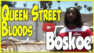 Boskoe 1 takes us to Queen Street Blood turf 400 Block Inglewood California [upl. by Sansone]