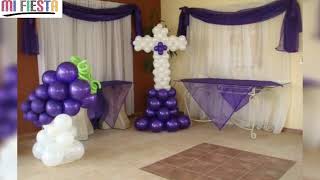 Decoración con Globos para Primera Comunión [upl. by Cavan]