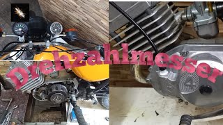 Simson S51 Drehzahlmesser Montage amp Funktionstest [upl. by Annatsirhc]